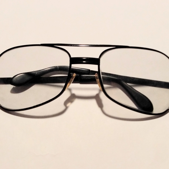 Polaris Vintage Aviator Style Black Men's Eyeglass Frame - Picture 5 of 12
